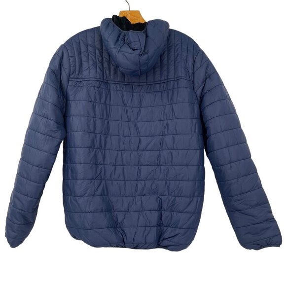 Han Ton Women's Jacket Hood Lined Puffer Coat Navy blue size large New $99 - Picture 2 of 5